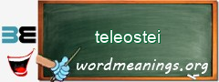 WordMeaning blackboard for teleostei